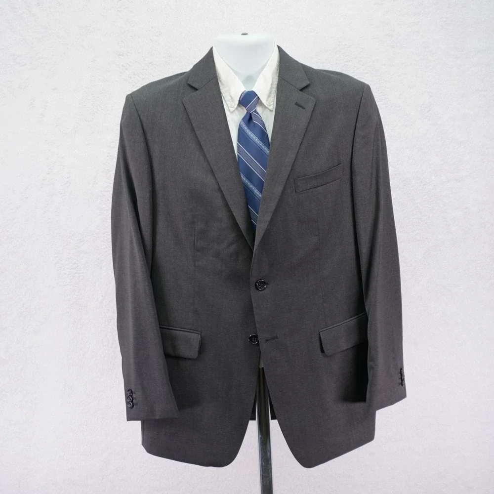 Banana Republic Wool Blazer Gray 38R / Slim 40R Lanificio Filli Cerruti Modern F